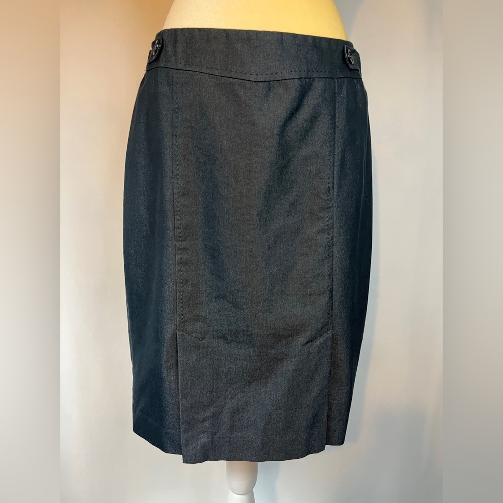 The Limited Grey Knee Length Skirt with Lining Size 6